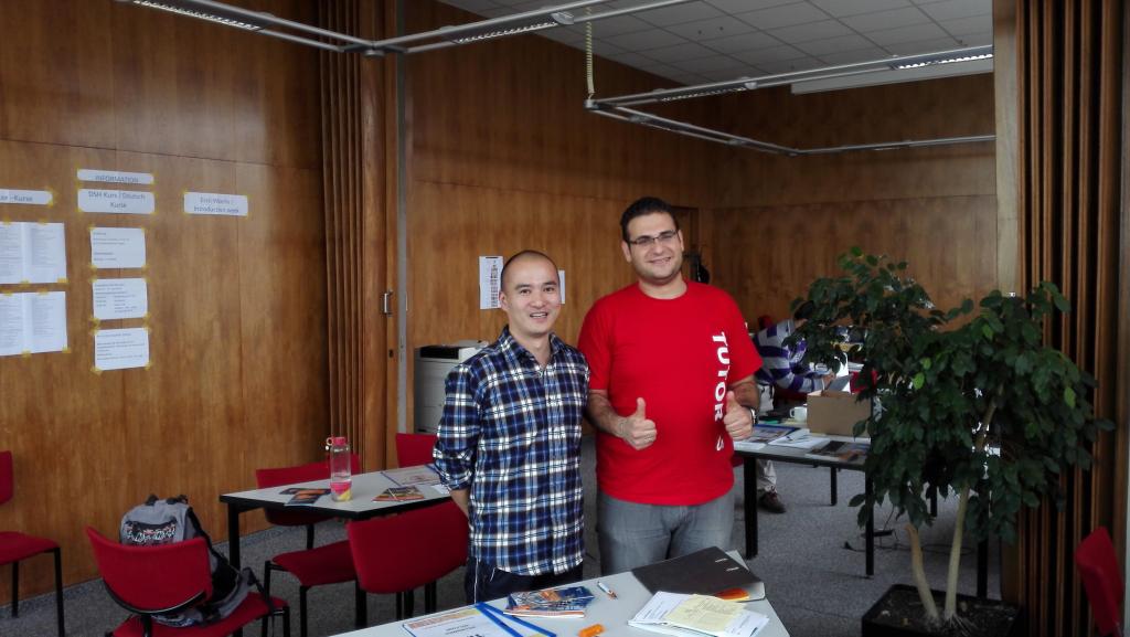 张木老师和德国教师合影